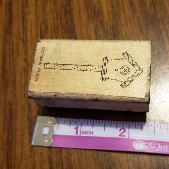 Classic Garden Birdhouse on Pole, Small STAMPIN UP Rubber Stamp - Picture 6 of 6